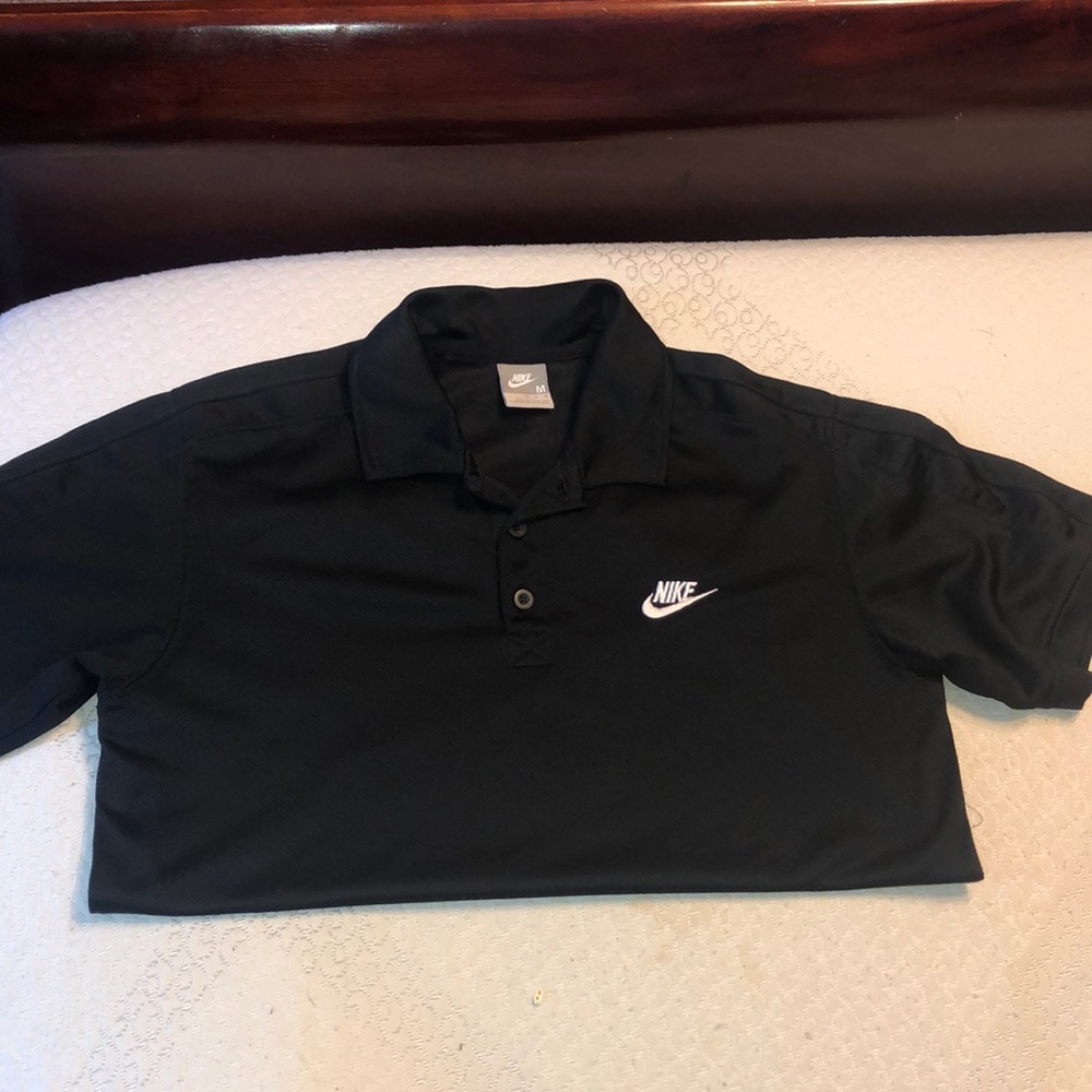 Nike Black Mesh Golf Shirt